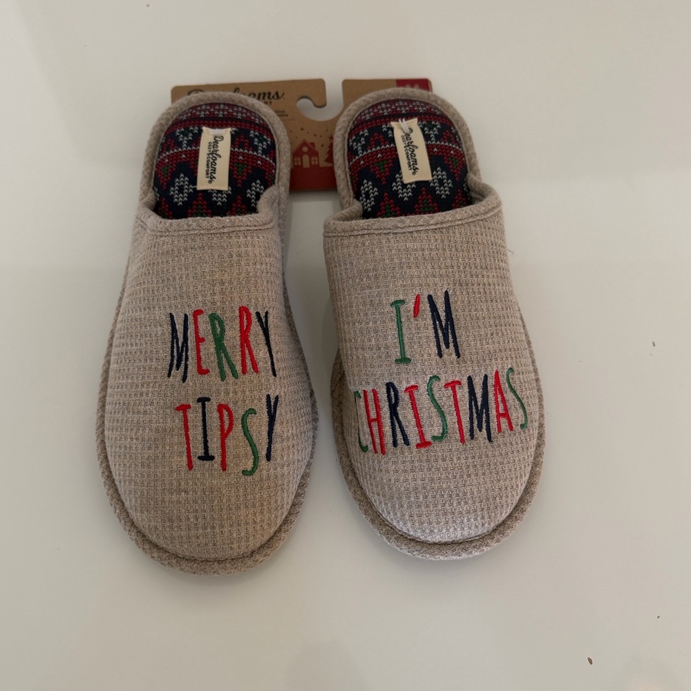 Dearfoams Festive Slippers